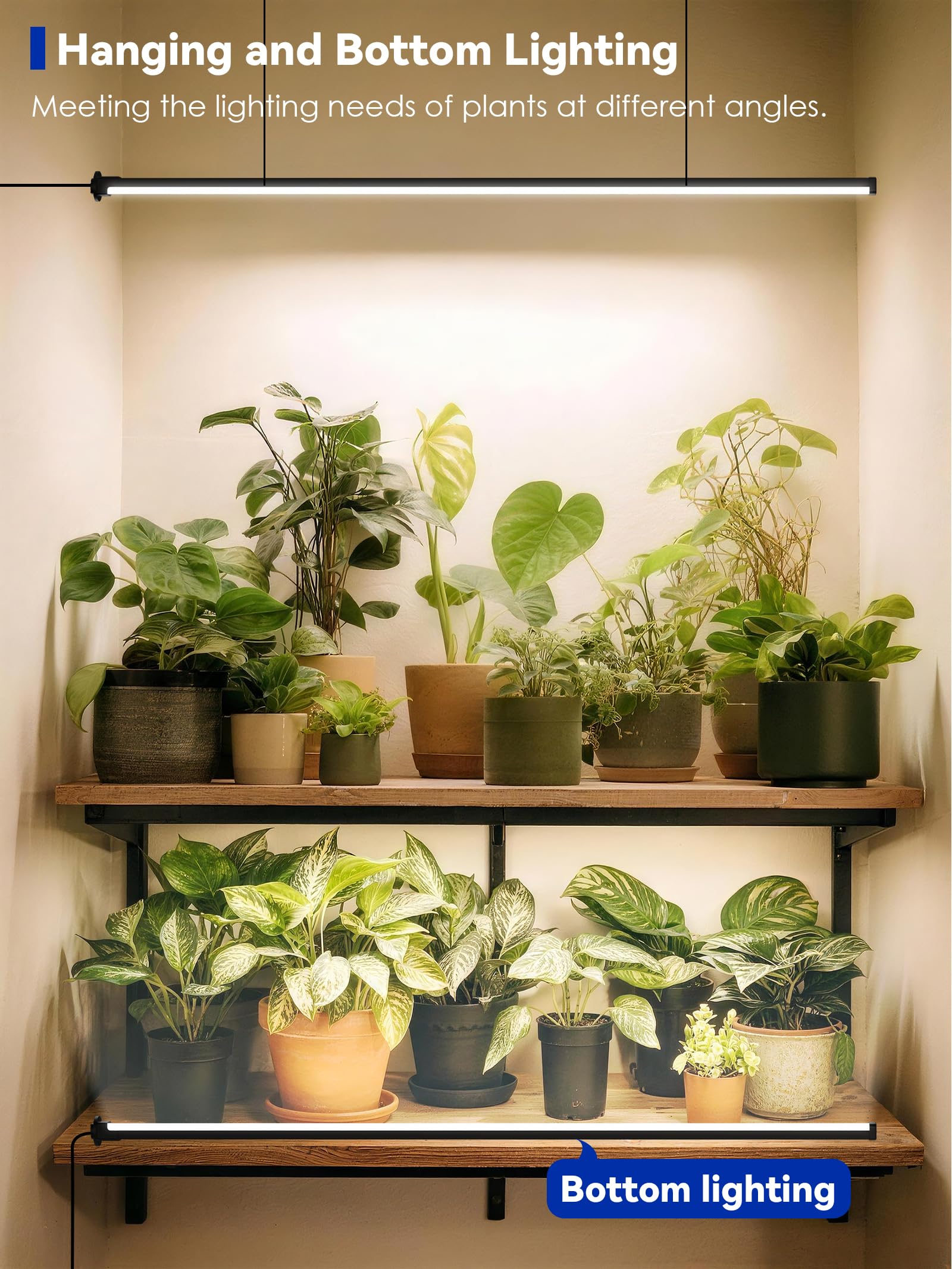 Glowrium grow light aluminum housing for better heat dissipation and durability.