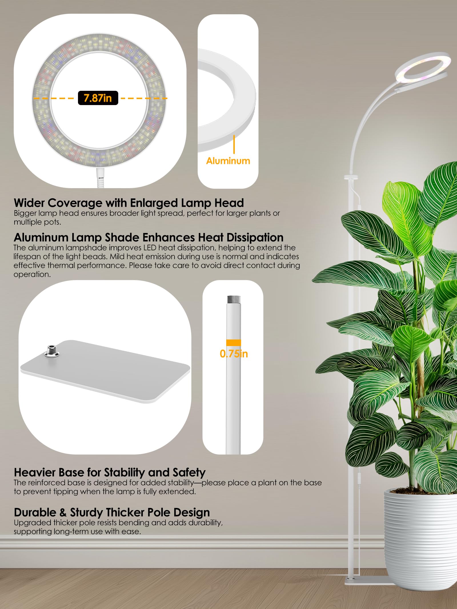 GLOWRIUM smart care features track watering and growth reminders.