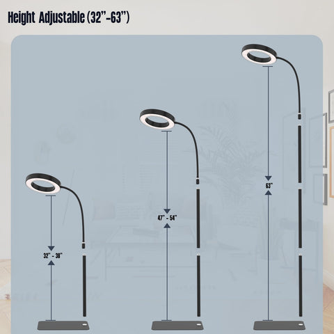 GLOWRIUM room setup shows this compact lamp fitting home spaces.