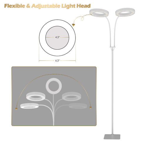 Glowrium Grow Lights 66 LEDs full-spectrum support versatile growth stages.