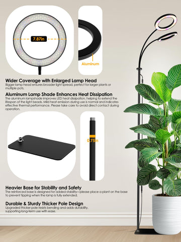Glowrium Grow Lights 24V safe design with frosted diffuser.
