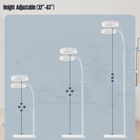 GLOWRIUM stable base and 13-foot cord offer placement flexibility