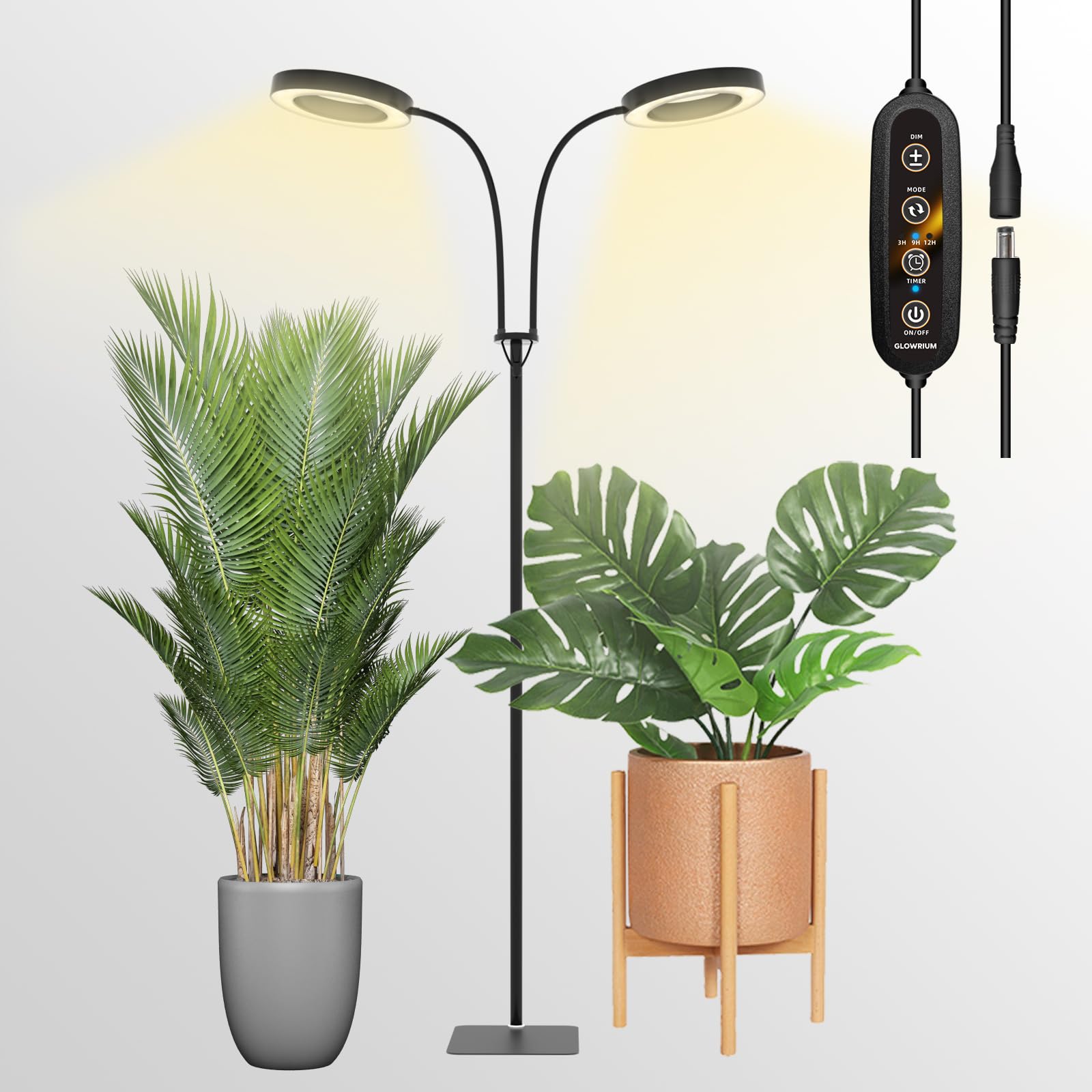 GLOWRIUM grow light with adjustable stand for flexible indoor planting