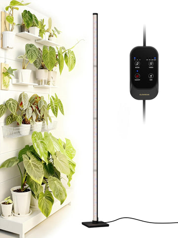 GLOWRIUM vertical grow light installed for even plant coverage.