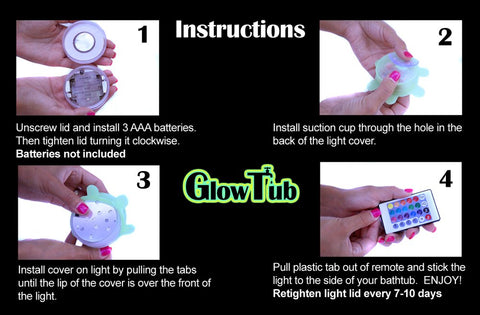 GlowTub Compact 2.75-inch size fits small tubs or vases.