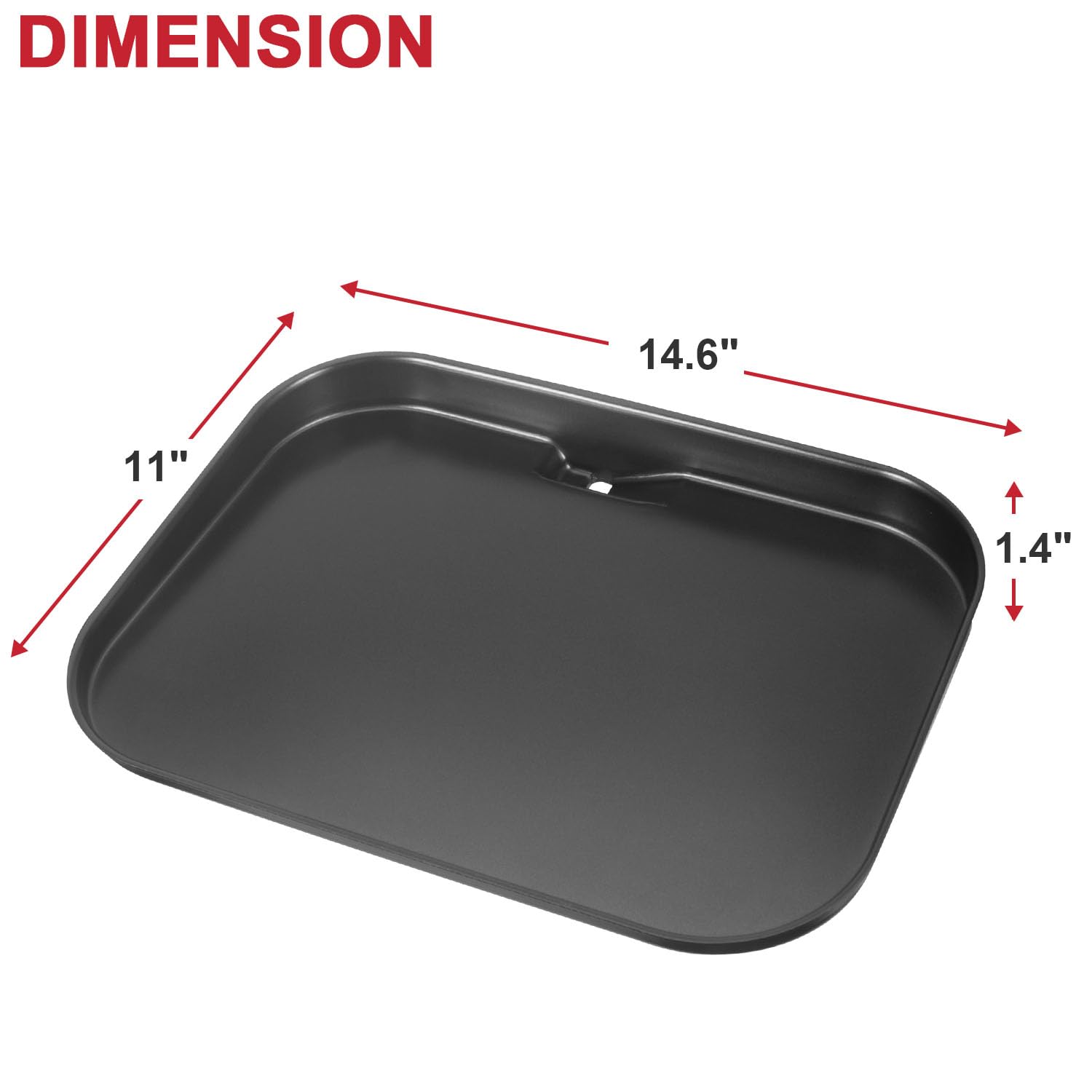Glowye Griddle Plate ceramic coating closeup shows easy release