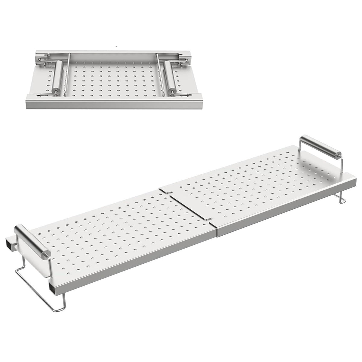 GLOWYE griddle warming rack extended length with durable handle for Blackstone griddles