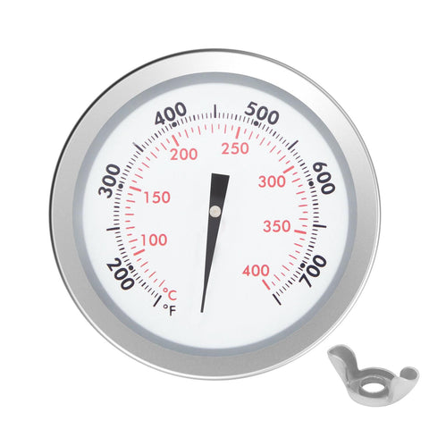 Glowye stainless steel thermometer body resists rust for outdoor cooking.