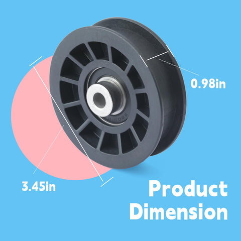 GLOXTED drive belt 56 inch 1/2 inch for smoother mowing.