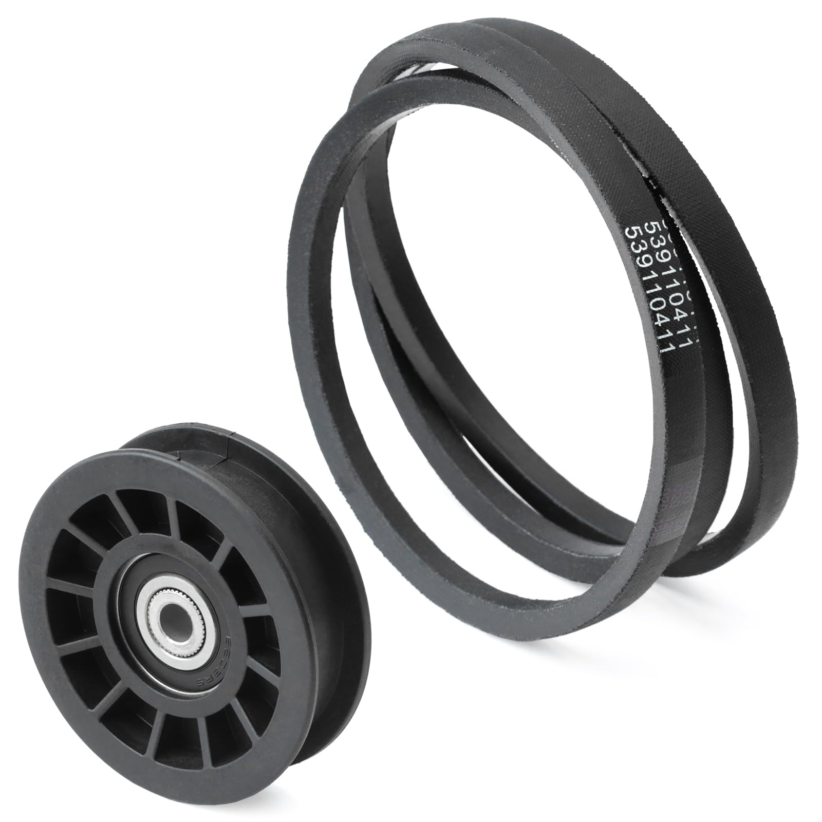 GLOXTED drive idler pulley for Husqvarna Z254F improves belt alignment.