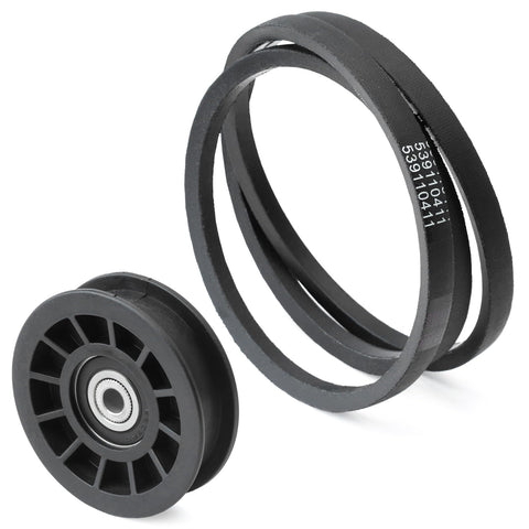 GLOXTED drive idler pulley for Husqvarna Z254F improves belt alignment.