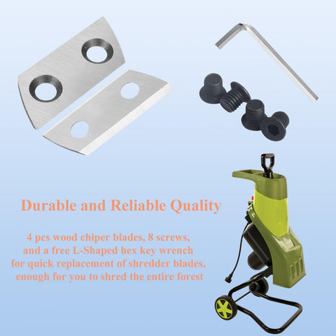 Glycife blades compatible with Earthwise GS70015 for efficient debris processing.