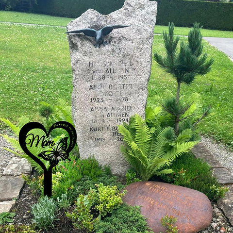 GLYHAOYIZHI metal grave marker ground insert for stable placement