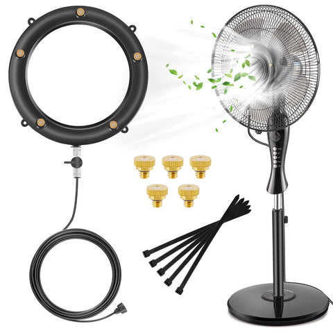 GMAULEE fan mister ring installation for quick patio cooling