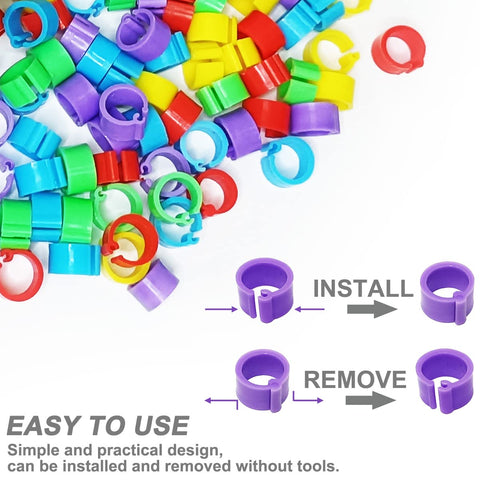 Gmeily durable plastic bands are reusable and long-lasting.