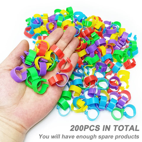 Gmeily easy-installation leg bands require no tools for tagging