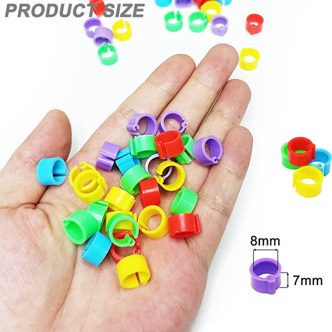 Gmeily multicolor leg bands set helps distinguish groups at a glance.