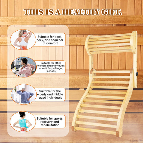 GMSXCC sauna backrest ideal for home spa and recovery routines.