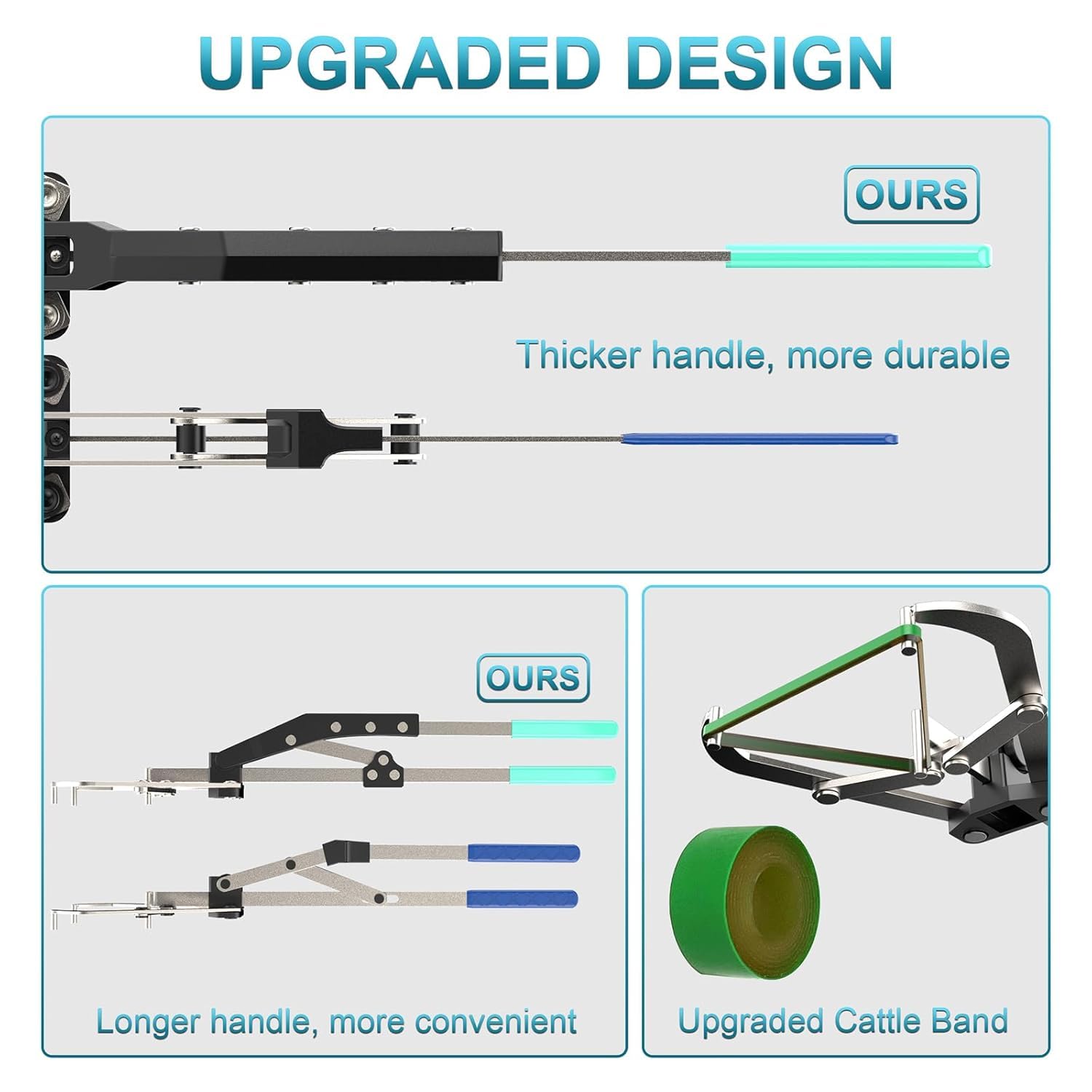 GmTonty ergonomic non-slip handle promotes comfortable, precise operation