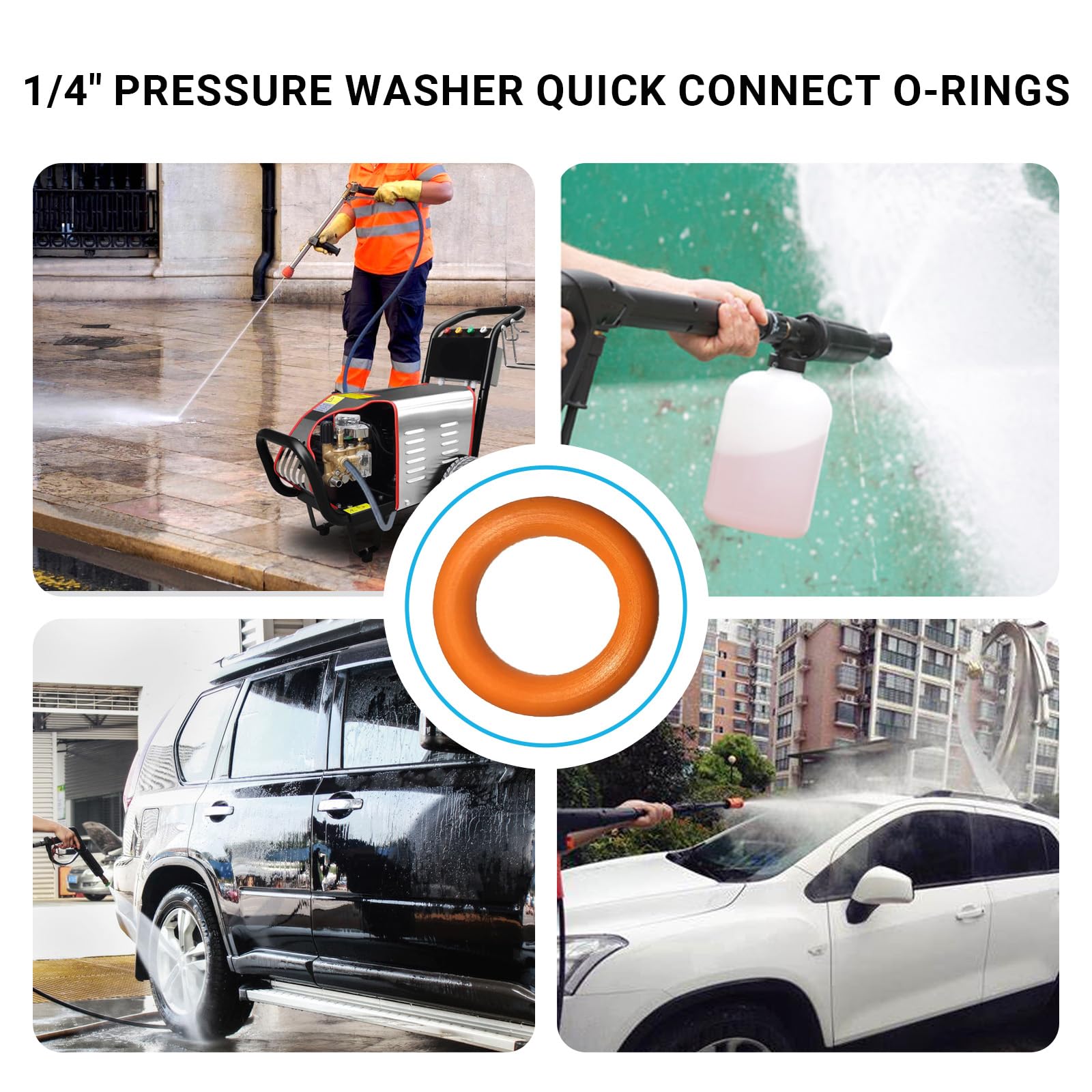 Heat and oil resistant seals withstand hot water up to 212°F for tougher cleaning tasks.