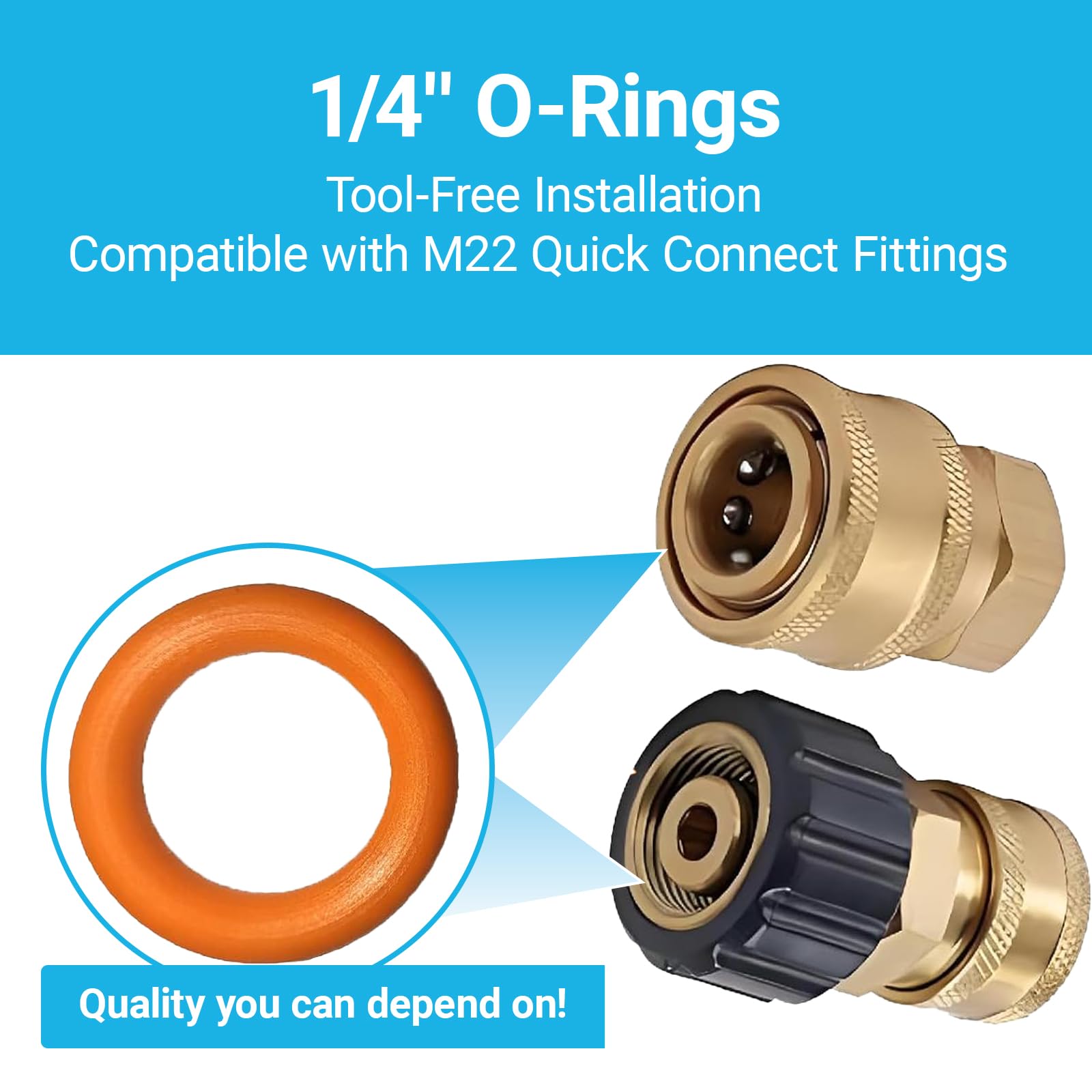 Reusable storage case keeps o-rings organized and ready for on-site repairs.
