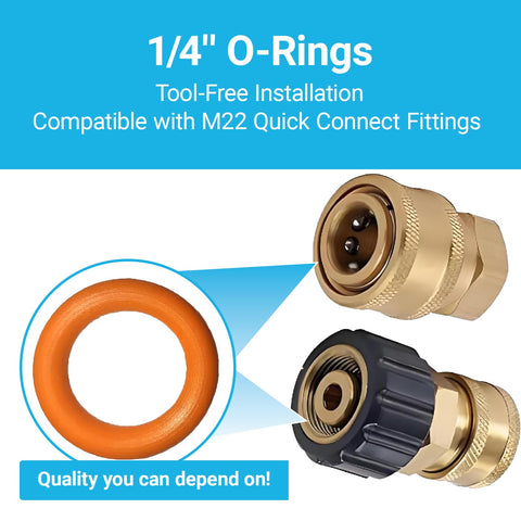 Reusable storage case keeps o-rings organized and ready for on-site repairs.