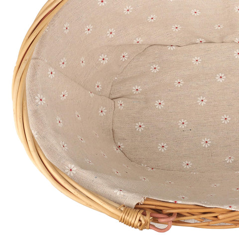 GNIEMCKIN oval willow woven basket, stylish storage solution.