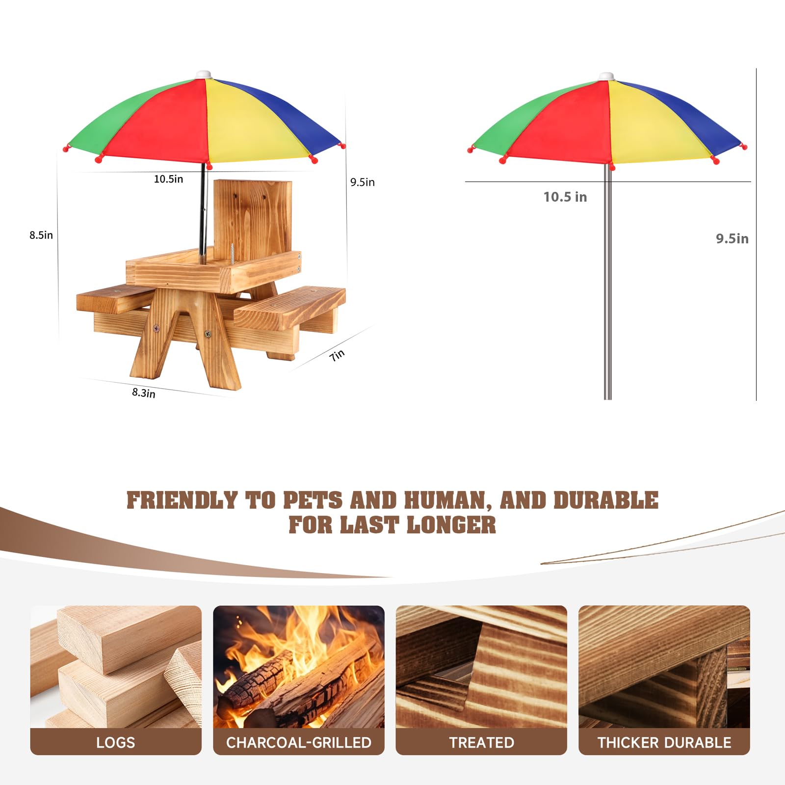 Gnodry Squirrel Feeder with corn cob design keeps corn accessible for visiting wildlife