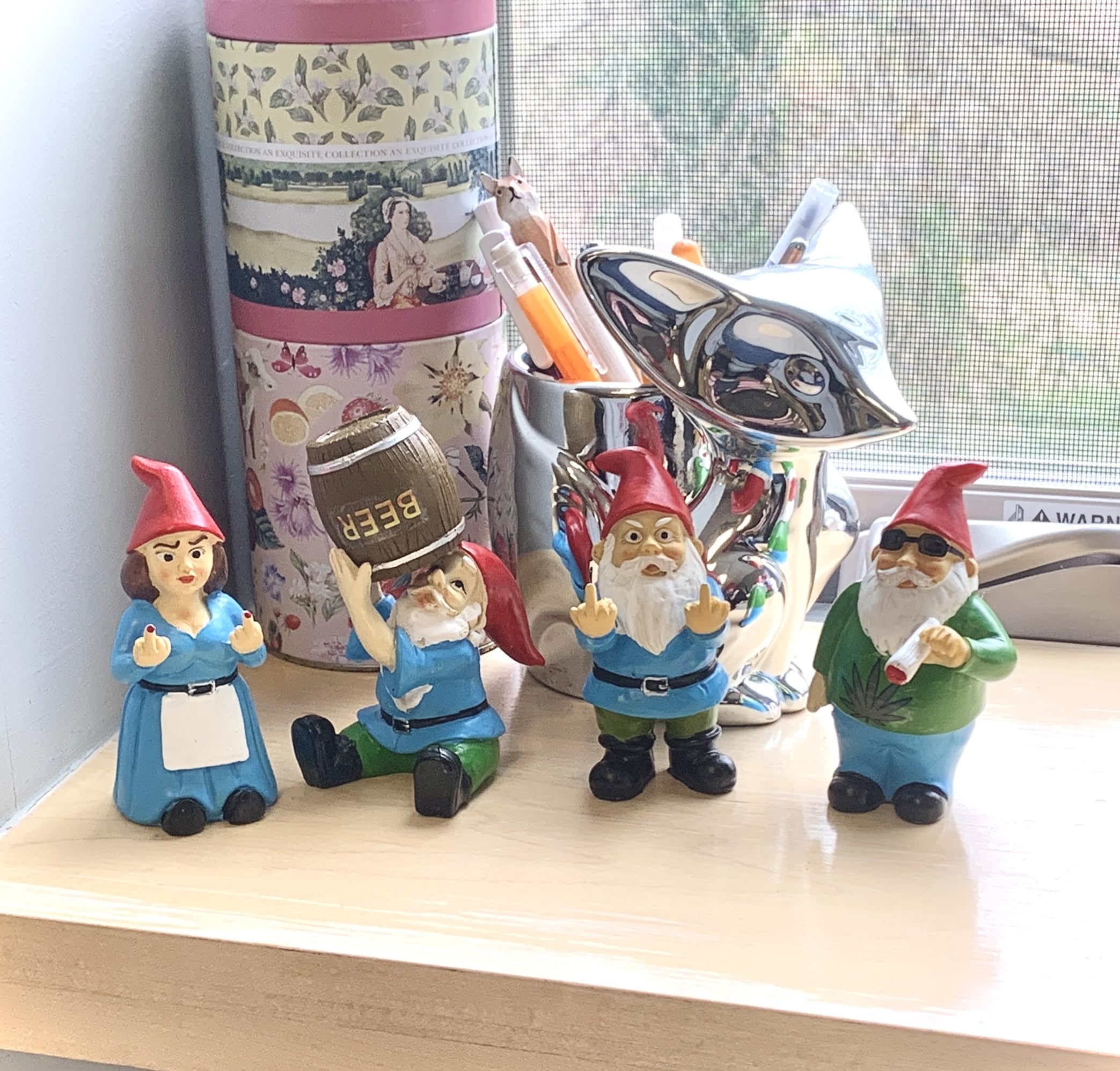 Gnometastic office gag gift gnome, ideal for playful desk decor.