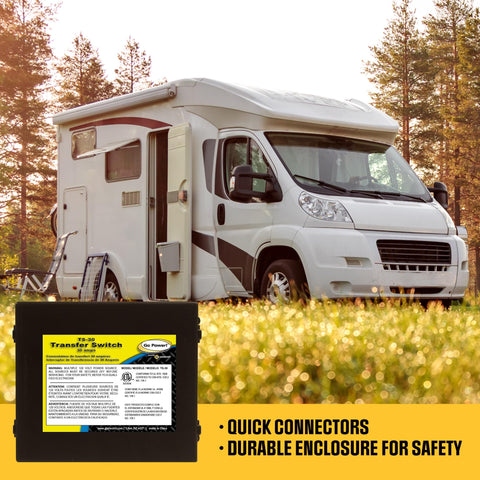 Go Power TS-30 compact design fits tight spaces for off-grid setups.