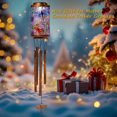 Go2garden Dragonfly wind chimes with weatherproof top endure weather