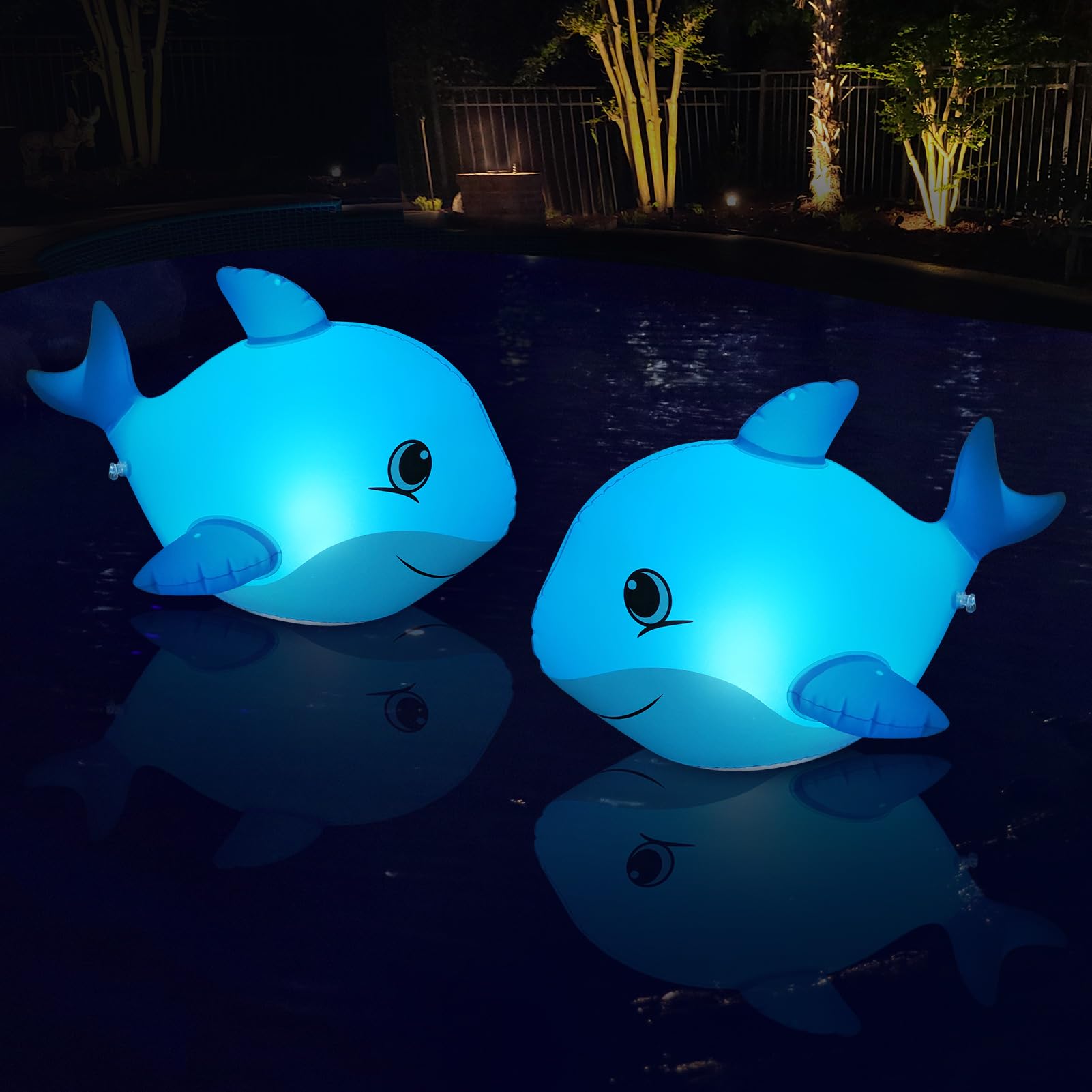 Goallim dolphin light remains stable in breeze for steady pool lighting
