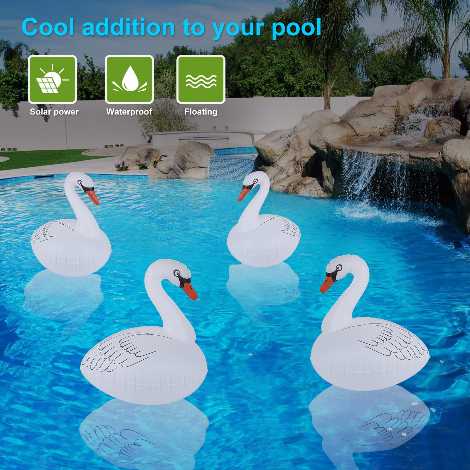 Goallim decorative pool light floats for magical nighttime scenes