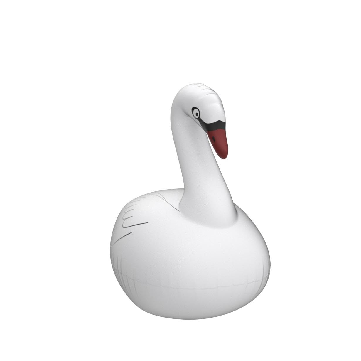 Goallim Swan floating light for beachside spaces with vibrant color shifts