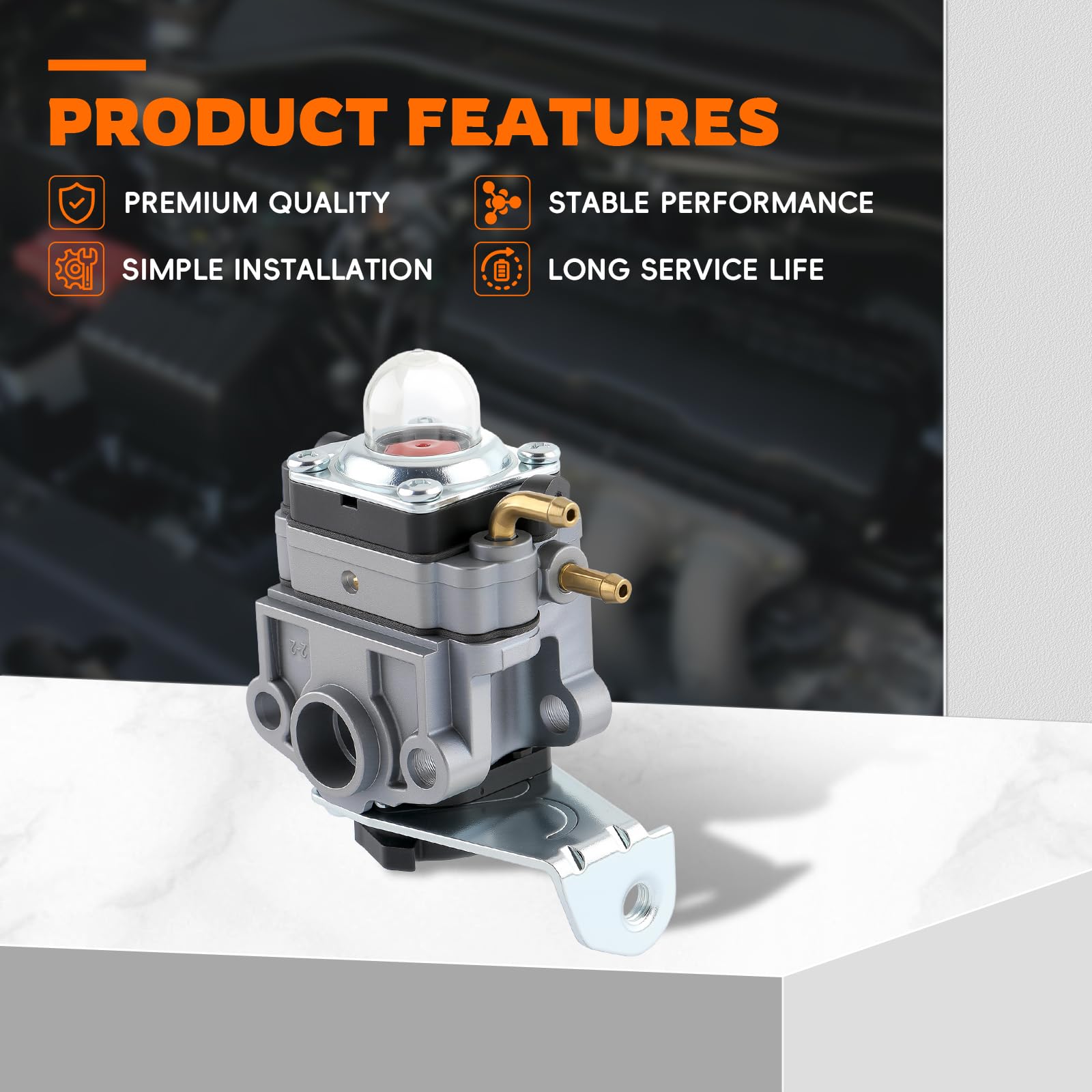 Easy-install GoaMotors carburetor for direct fit on tiller