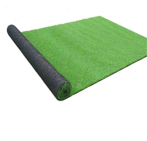 Goasis Lawn artificial turf 5 ft x 8 ft unrolled in shade for a lush, maintenance-free backyard