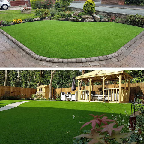 Goasis Lawn UV-resistant turf preserves color over time.