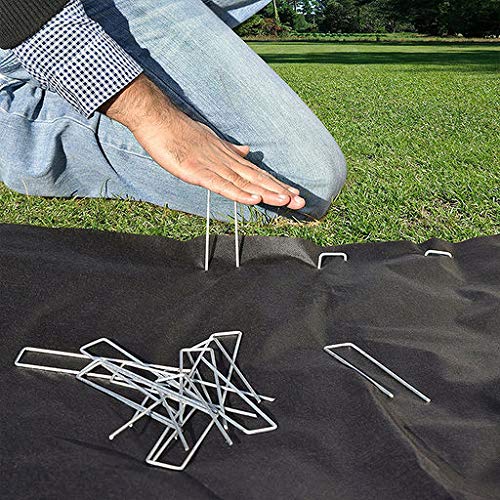 Goasis Lawn durable stake secures weed barriers and garden fabrics.