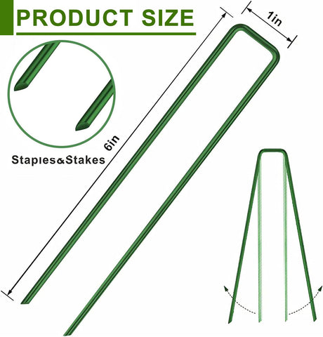 Goboloto easy-installation stakes ends ensure clean insertion through weed barrier and soil.