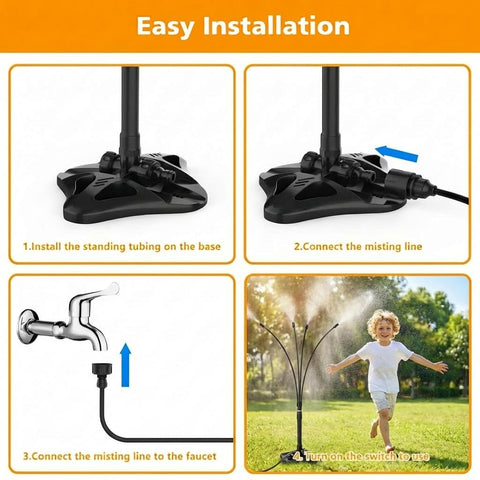 GOBRILLFUN Weather-resistant fittings ensure durable outdoor use.
