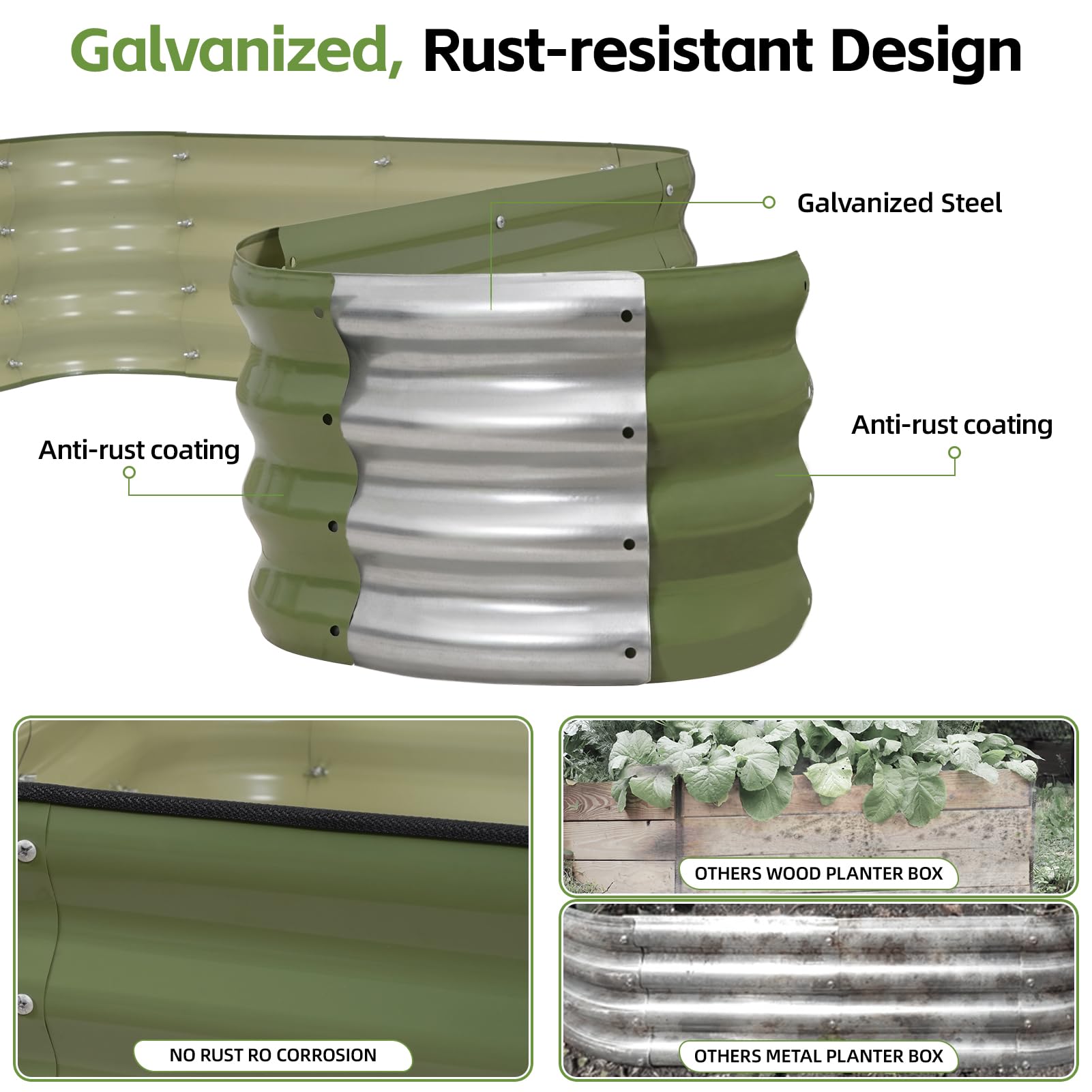 GoCampDirect 4x4x1ft square bed for flexible crop layouts