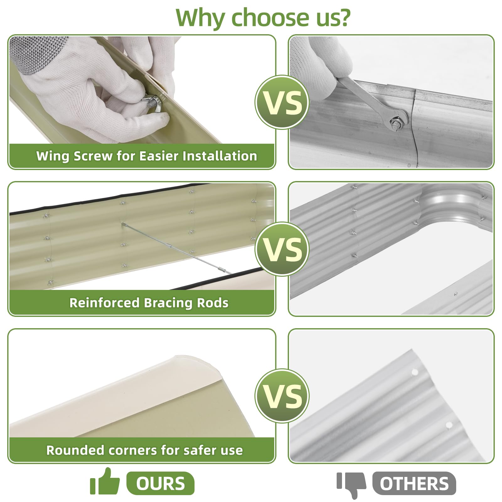 GoCampDirect 0.6 mm galvanized steel sheet promises long-lasting corrosion resistance.