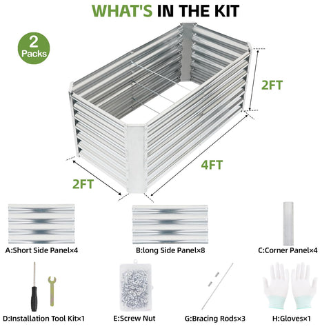 GoCampDirect galvanized steel edges close-up highlighting durable, rust-resistant material for long-lasting garden frames.
