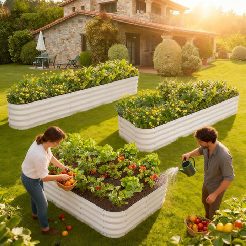 GoCampDirect raised bed 6x2x1 ft with open bottom boosts drainage.