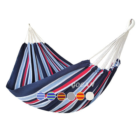GOCAN Brazilian Double Hammock bed ready for two, offering extra-large lounging space.