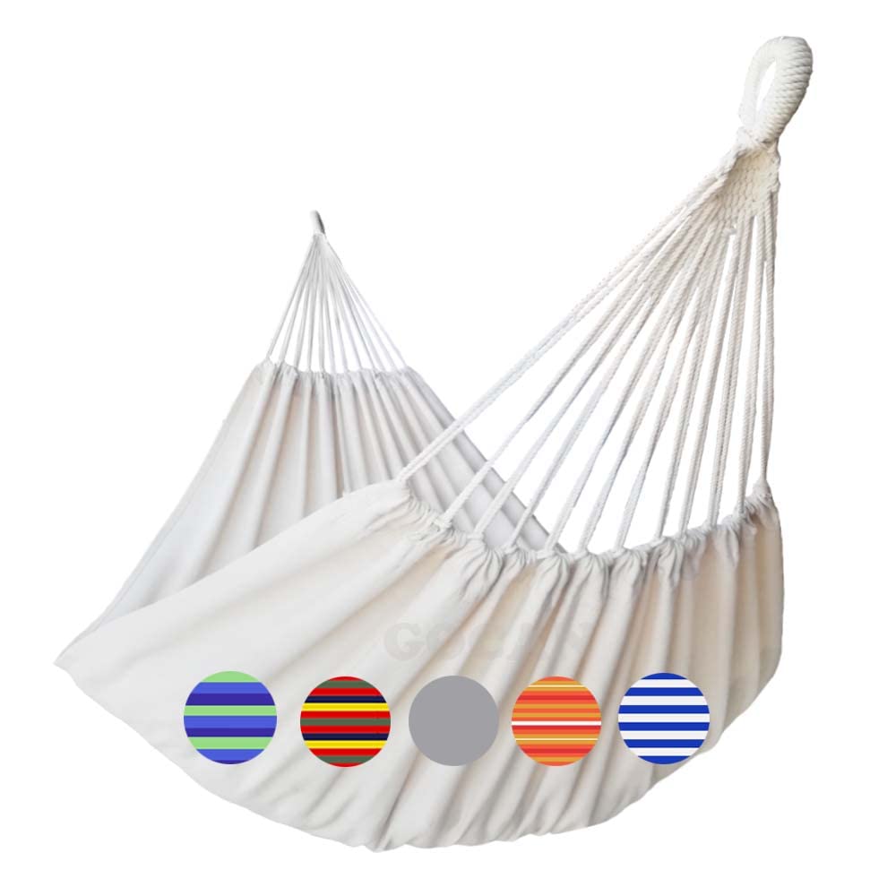 GOCAN hammock beige outdoor setup for patio relaxation