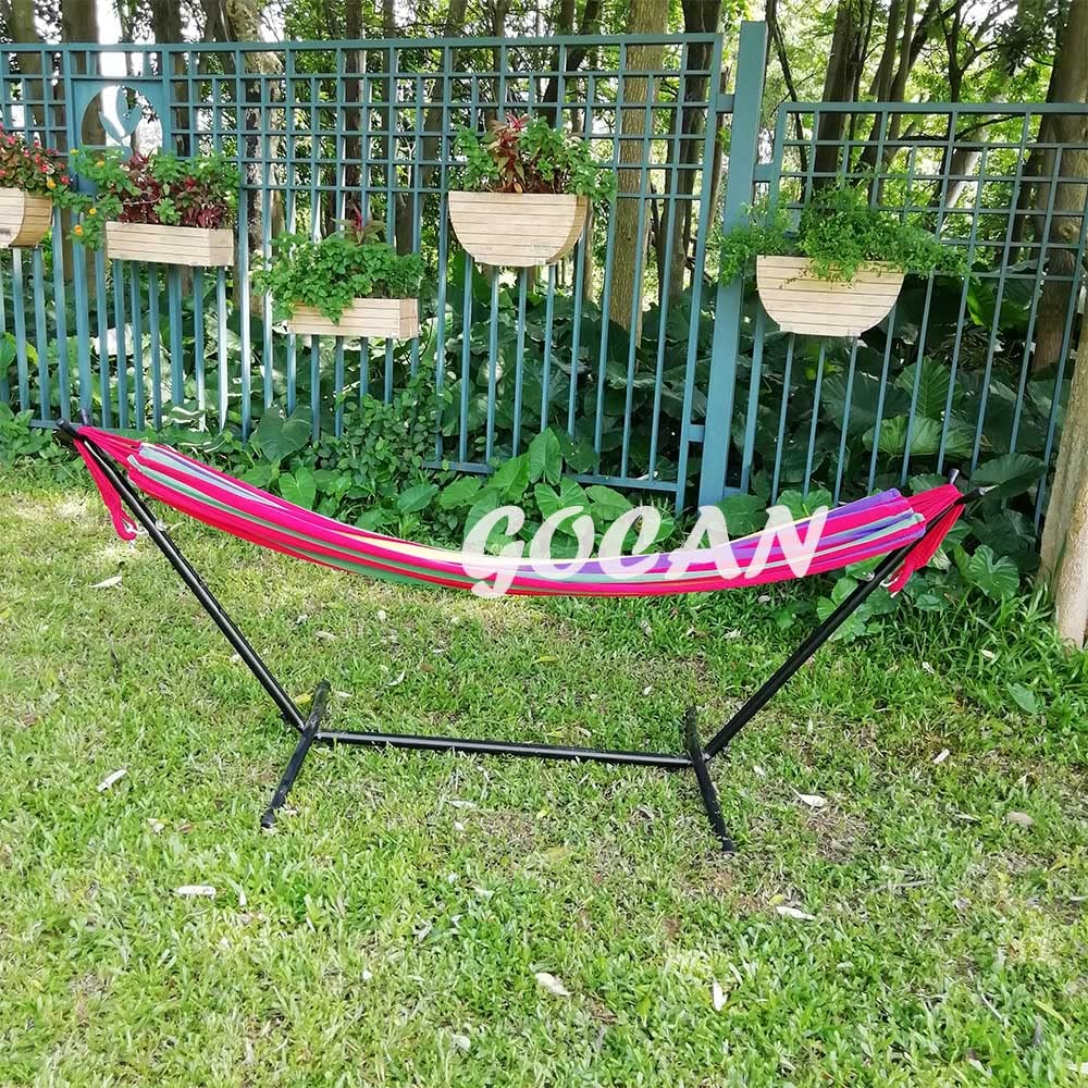 GOCAN indoor-outdoor use image suggests versatile lounging anywhere.