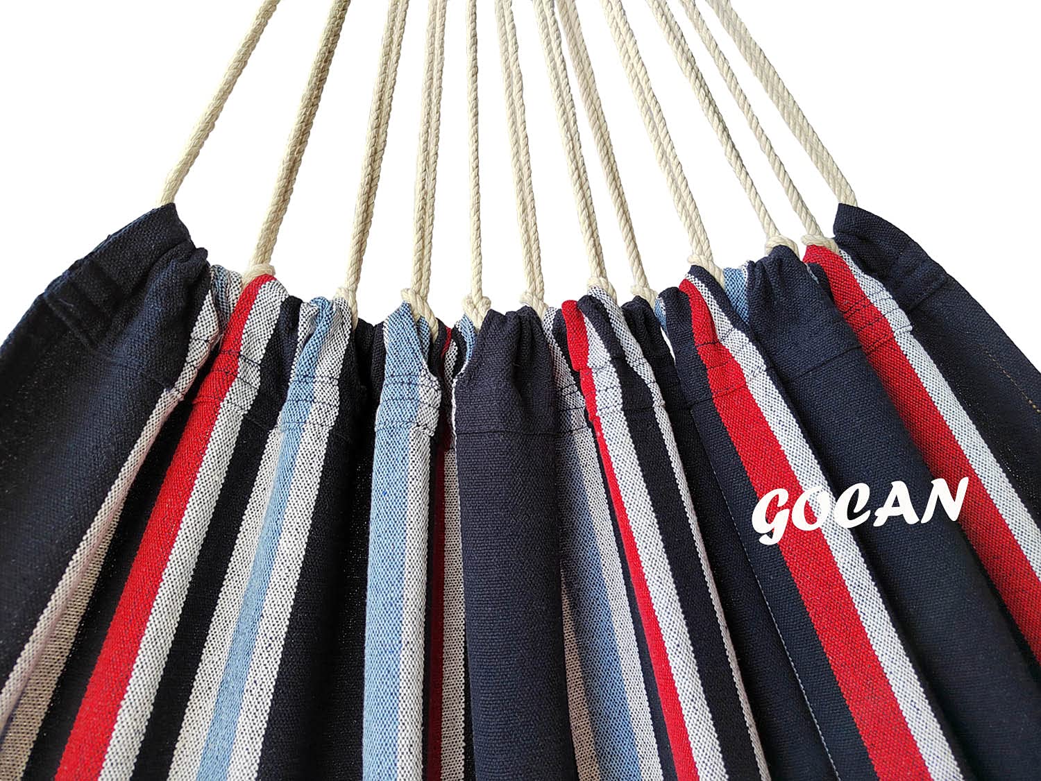 GOCAN hammock setup in outdoor space for backyard or park lounging.