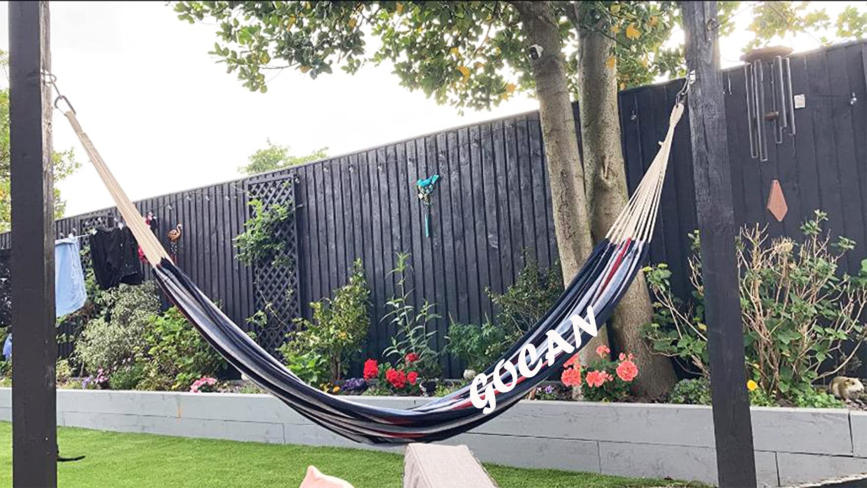 GOCAN hammock end knots and rings highlighting durability for long-term use.