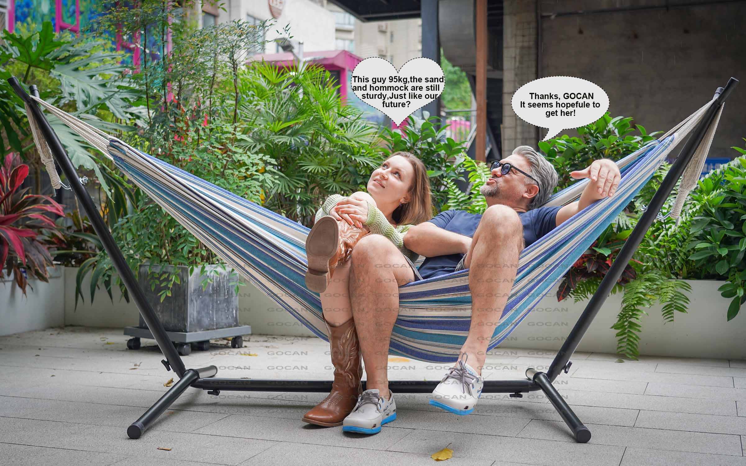 GOCAN canvas cotton hammock fabric is soft and breathable